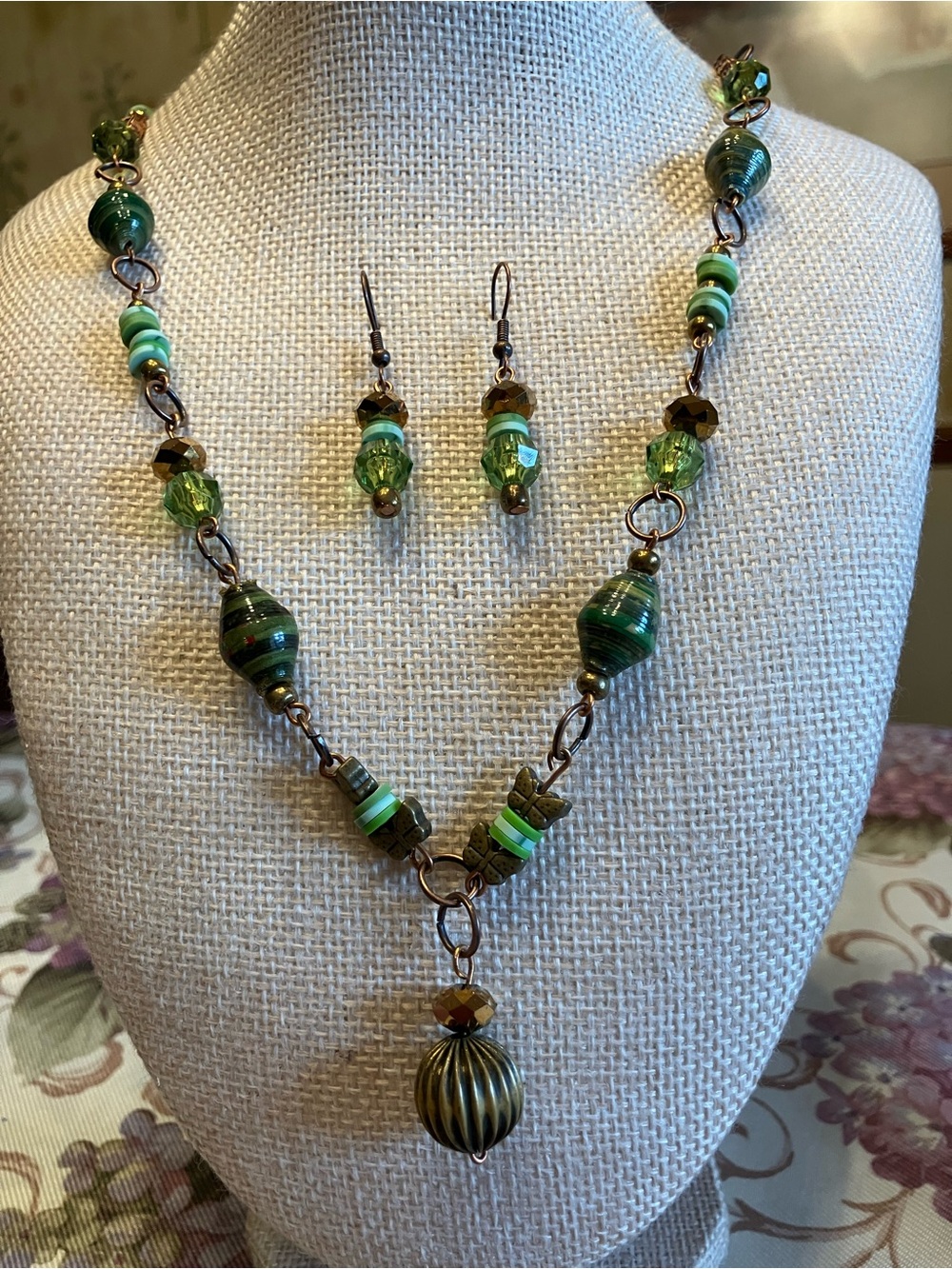 GLASS AND ACRYLIC HANDMADE MATCHING SET CRAFTED WOTH ALL BRASS FITTINGS